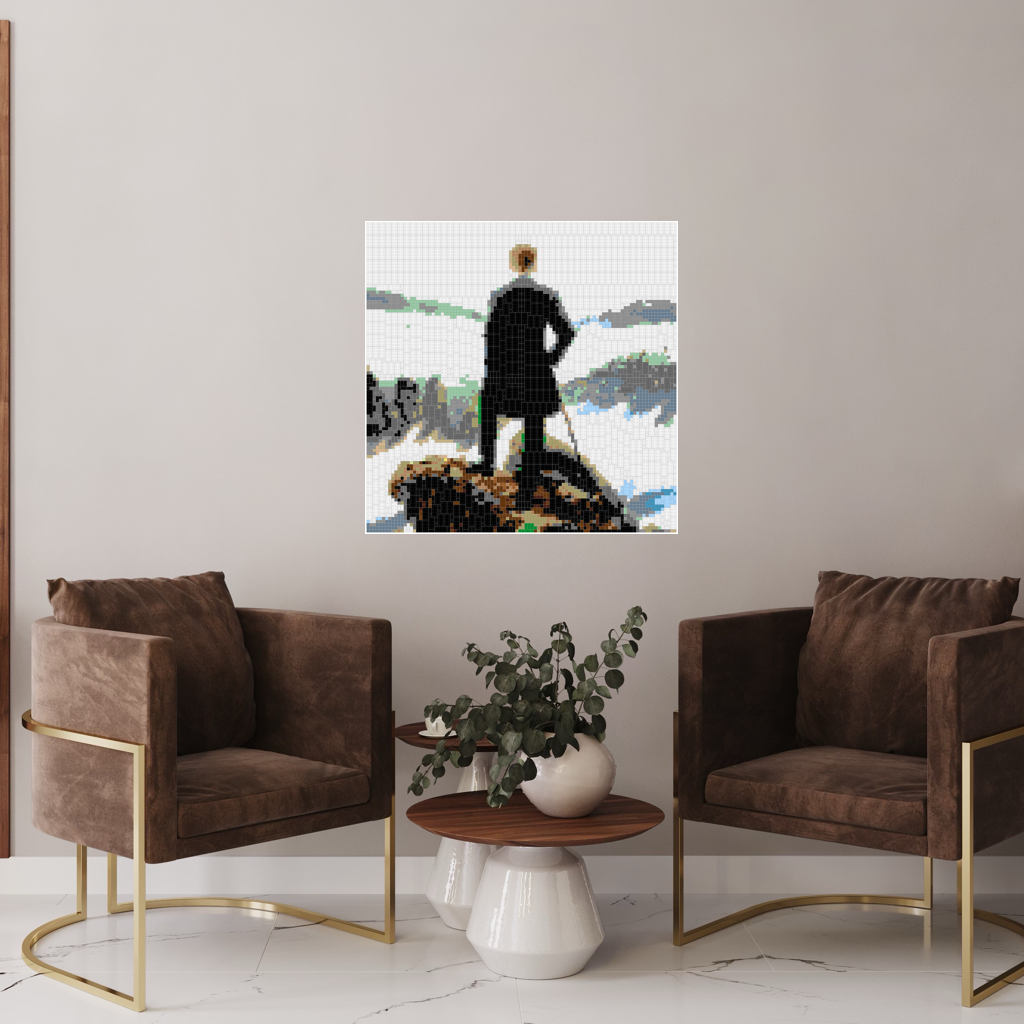 Der Wanderer ueber den Mosaiks