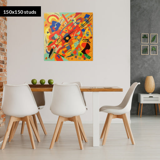 150*150studs, 120*120cm, 47,25*47,25inch