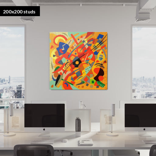 200*200studs, 160*160cm, 63*63inch