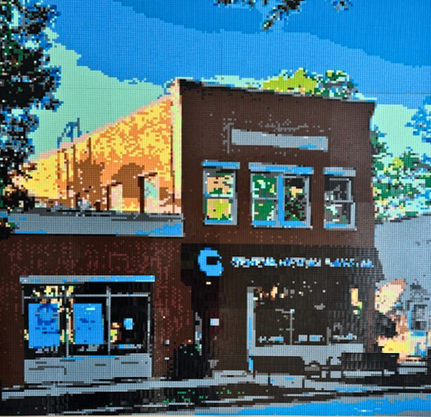 Custom Brick Mosaic of the Geneva History Museum building