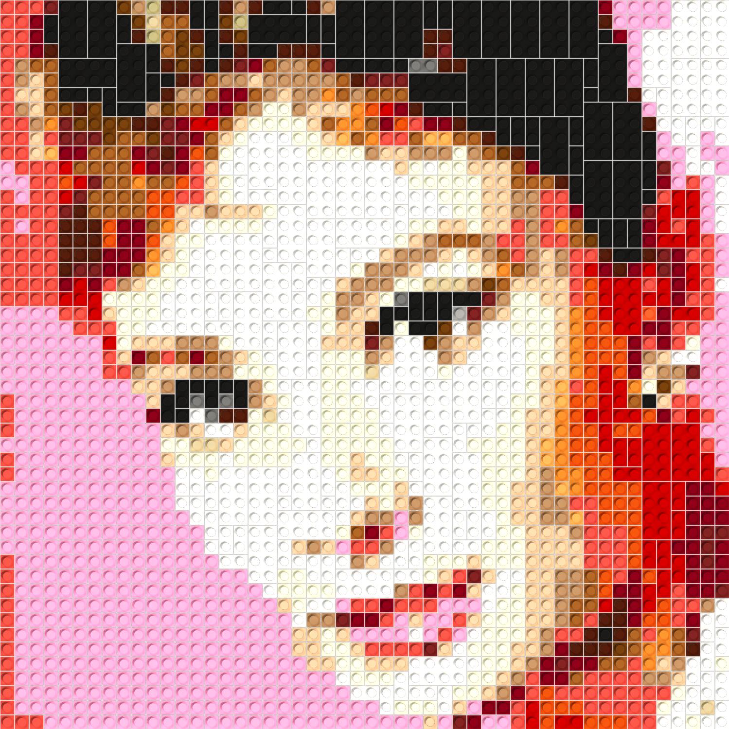 50*50studs, 40*40cm, 15.75*15.75inch