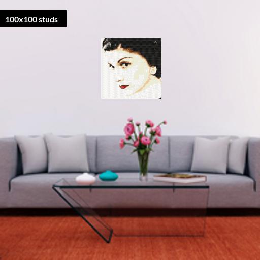 100*100studs, 80*80cm, 31.5*31.5inch