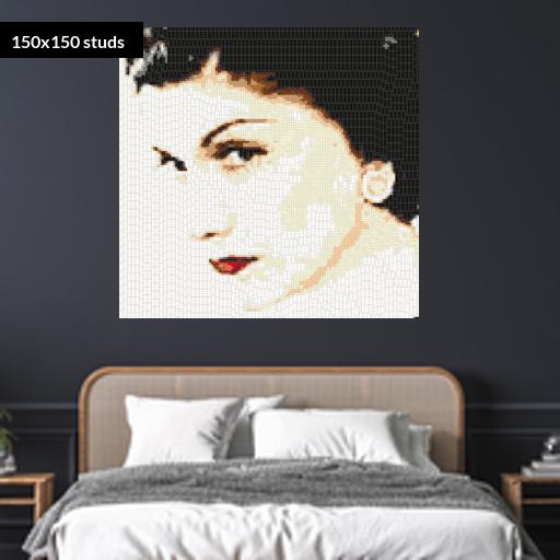 150*150studs, 120*120cm, 47.25*47.25inch