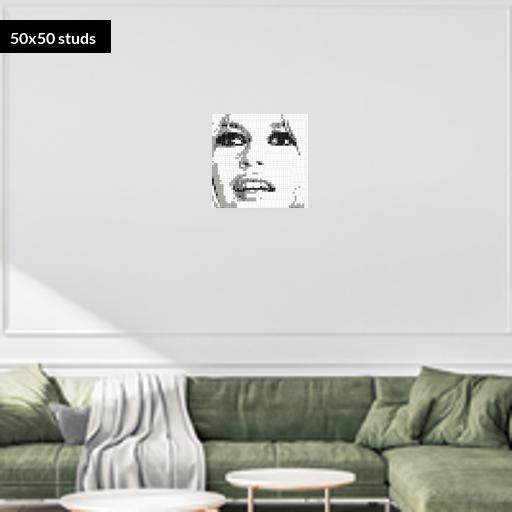 50*50studs, 40*40cm, 15.75*15.75inch