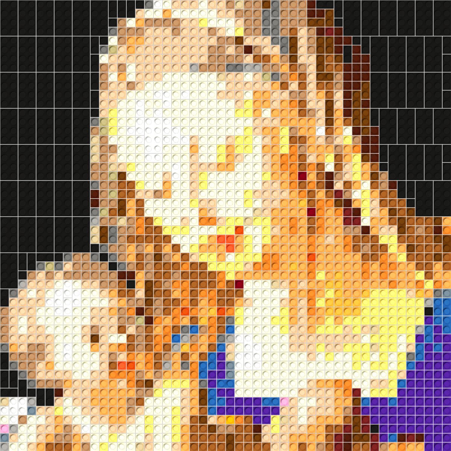 50*50studs, 40*40cm, 15.75*15.75inch