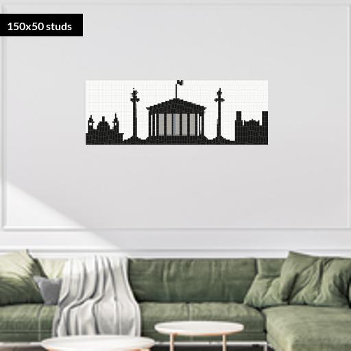 150*50studs, 120*40cm, 47.25*15.75inch