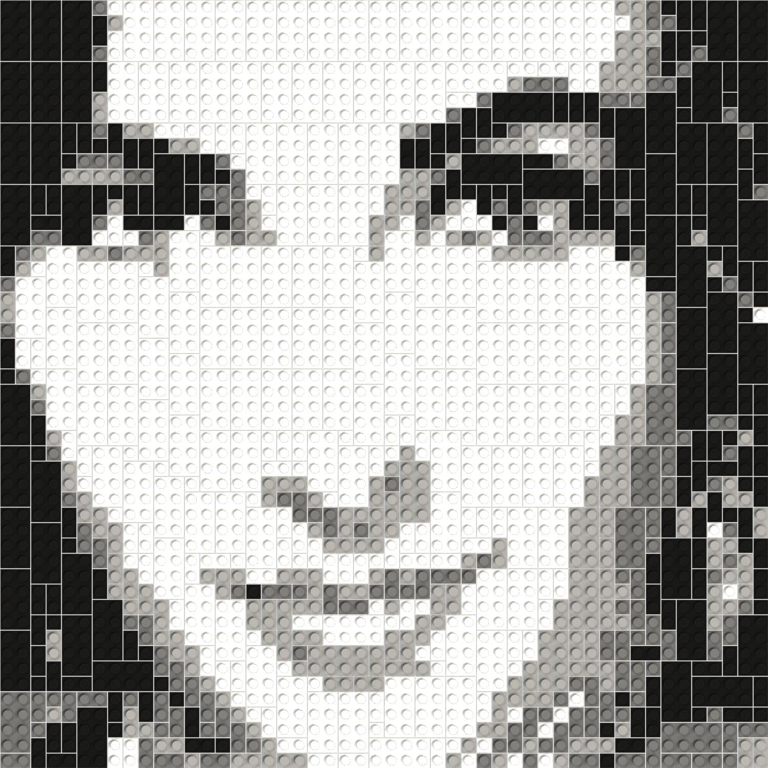 50*50studs, 40*40cm, 15.75*15.75inch