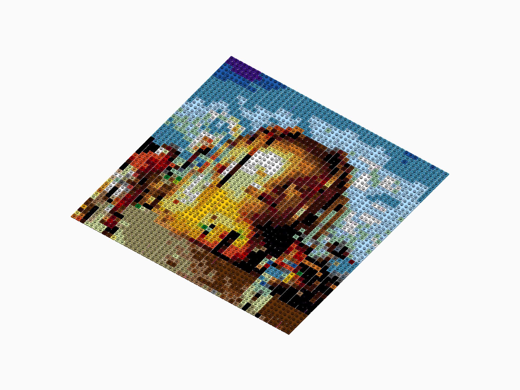 Custom Brick Mosaic