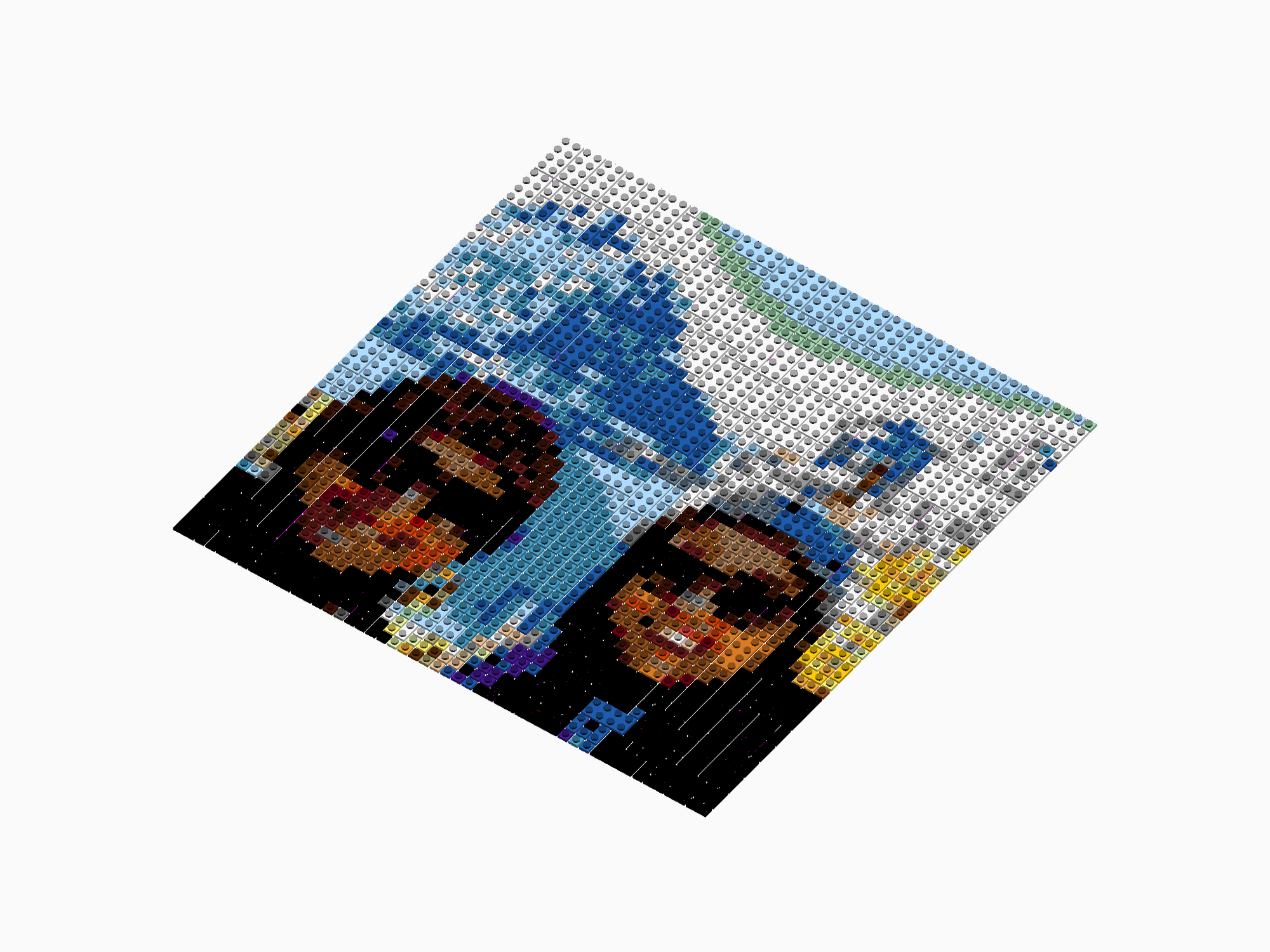 Custom Brick Mosaic
