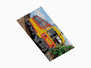 Custom Brick Mosaic