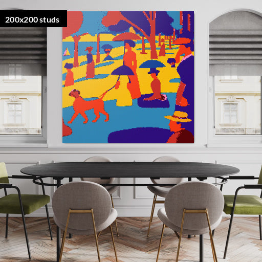 200*200studs, 160*160cm, 63*63inch