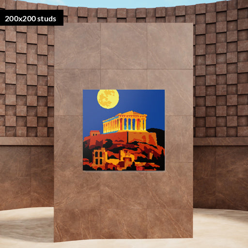 200*200studs, 160*160cm, 63*63inch