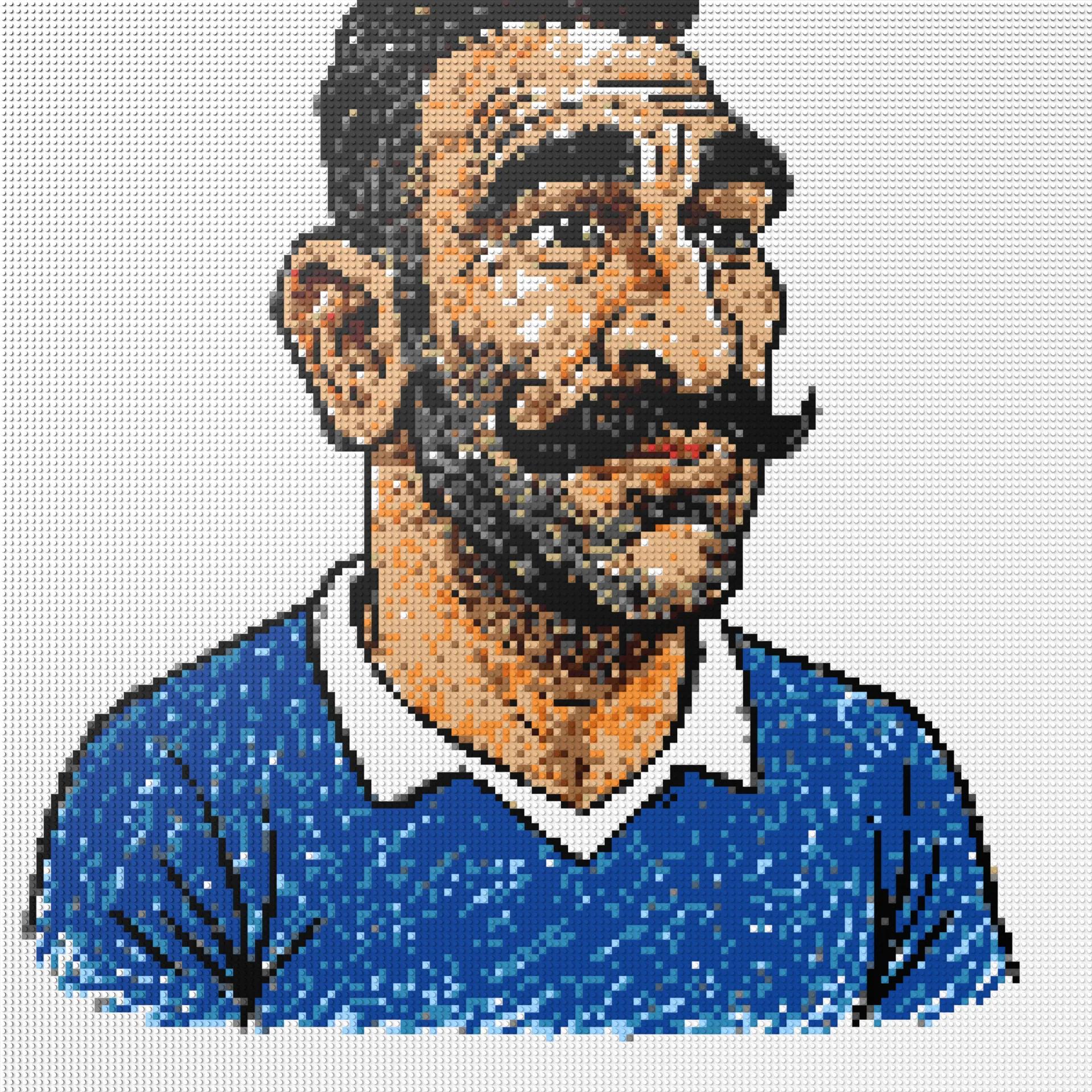 150*150studs, 120*120cm, 47,25*47,25inch