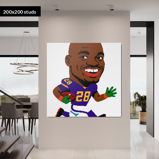 200*200studs, 160*160cm, 63*63inch