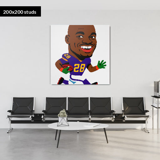 200*200studs, 160*160cm, 63*63inch