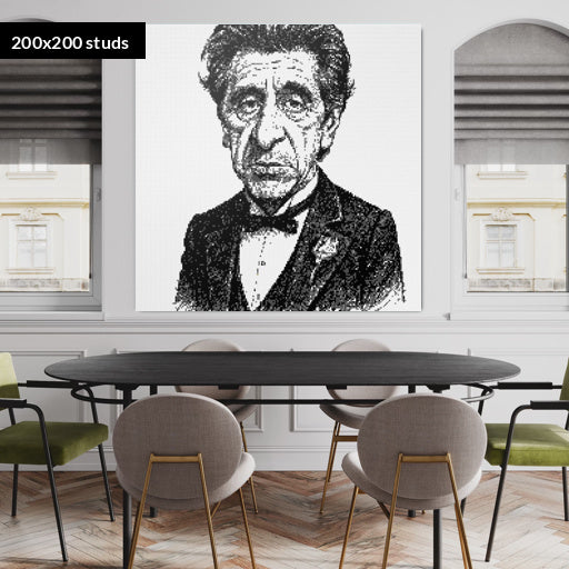 200*200studs, 160*160cm, 63*63inch