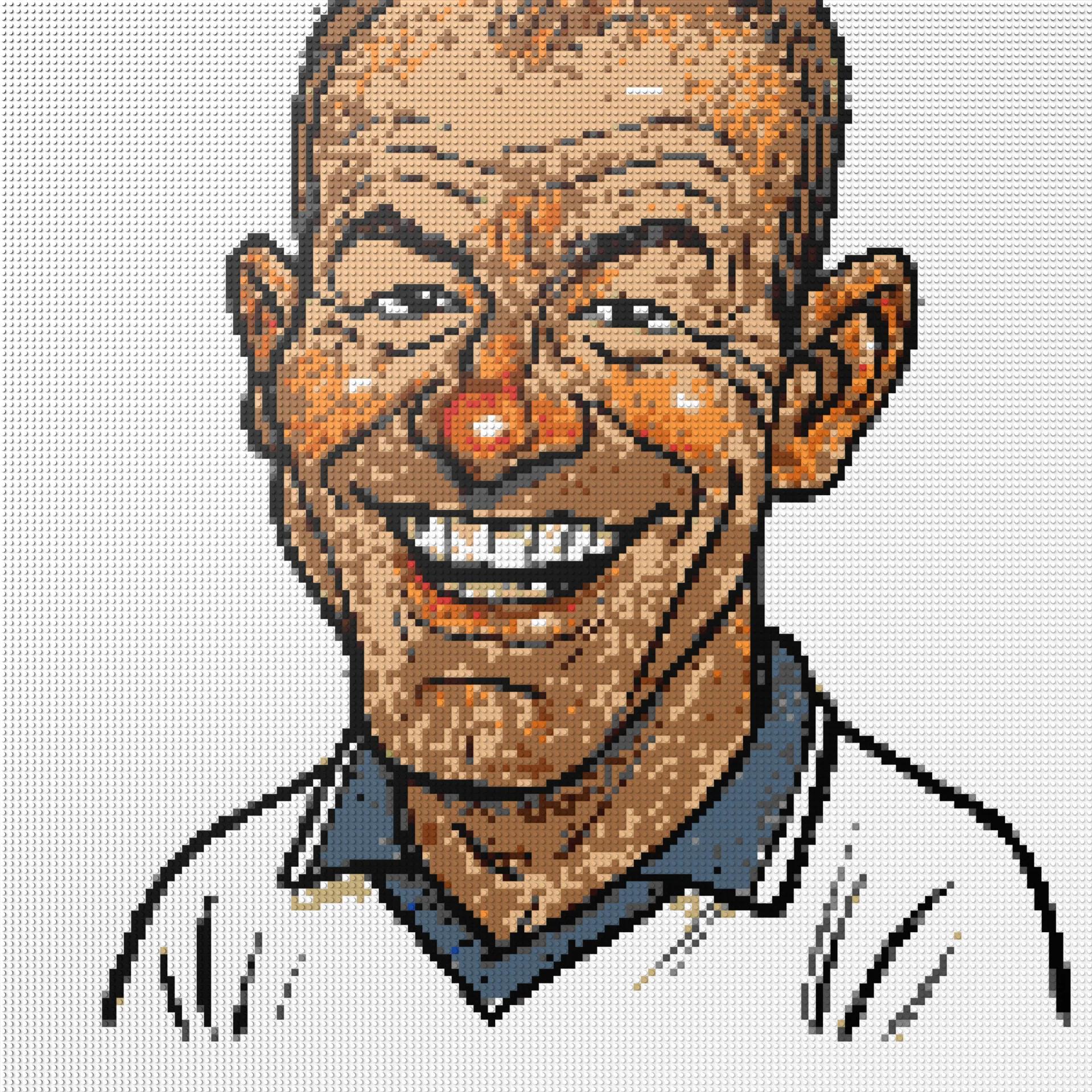 150*150studs, 120*120cm, 47,25*47,25inch