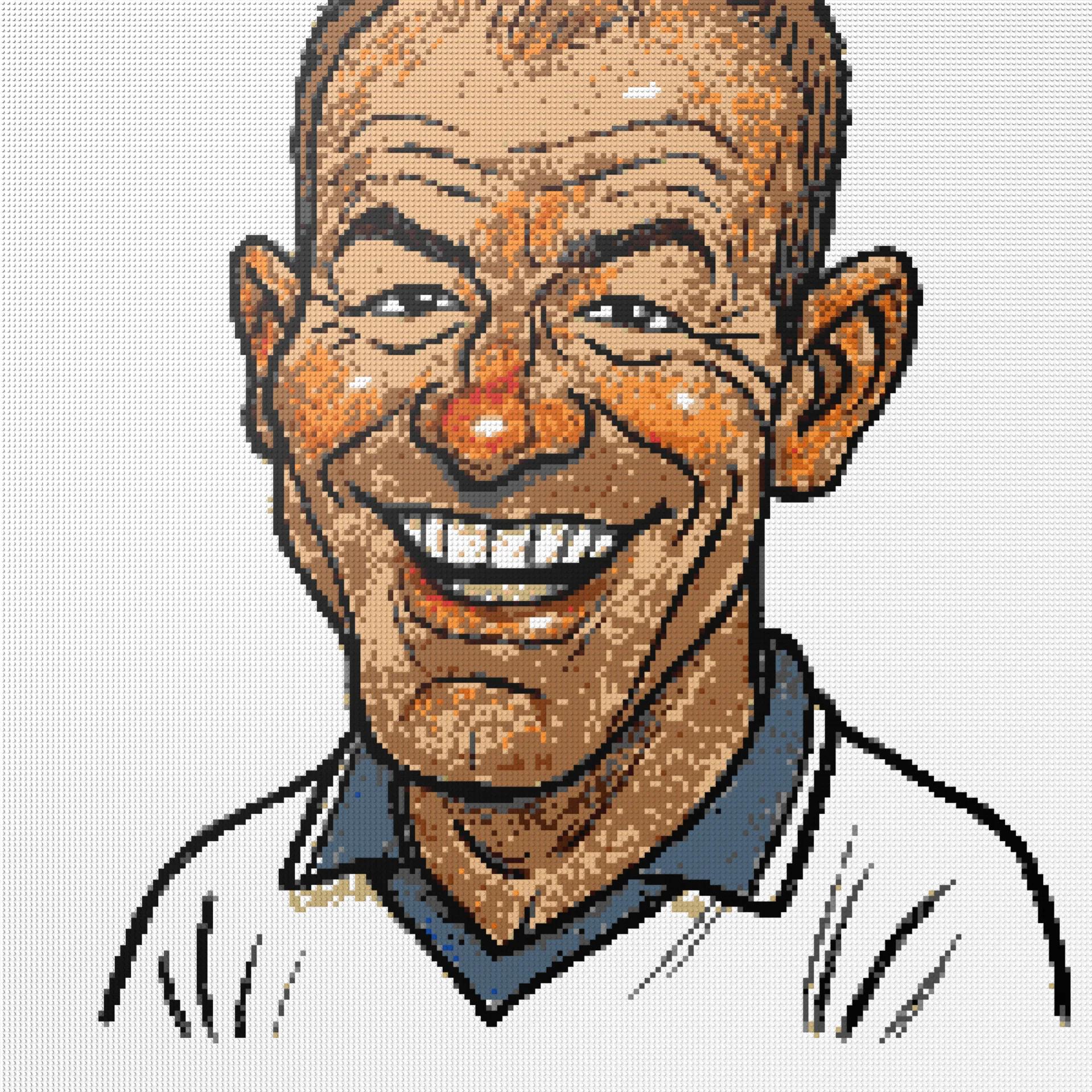 200*200studs, 160*160cm, 63*63inch