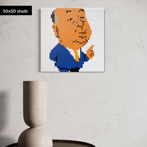 50*50studs, 40*40cm, 15,75*15,75inch