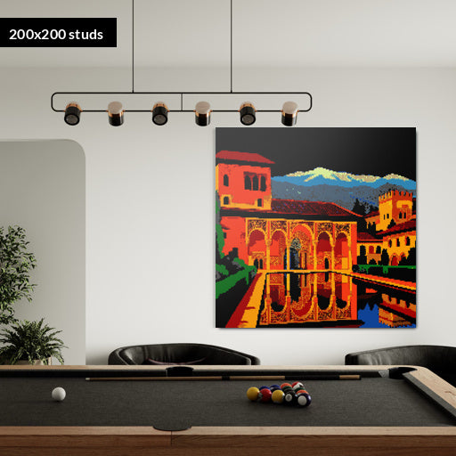 200*200studs, 160*160cm, 63*63inch