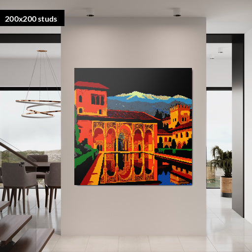 200*200studs, 160*160cm, 63*63inch