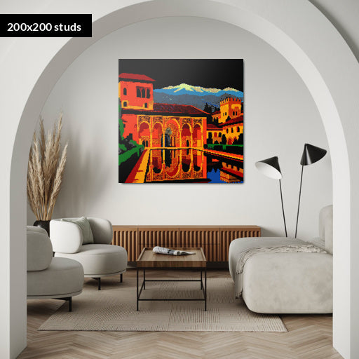 200*200studs, 160*160cm, 63*63inch