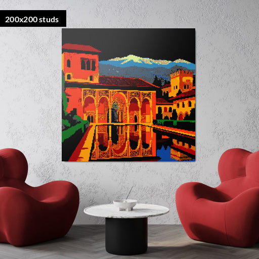 200*200studs, 160*160cm, 63*63inch
