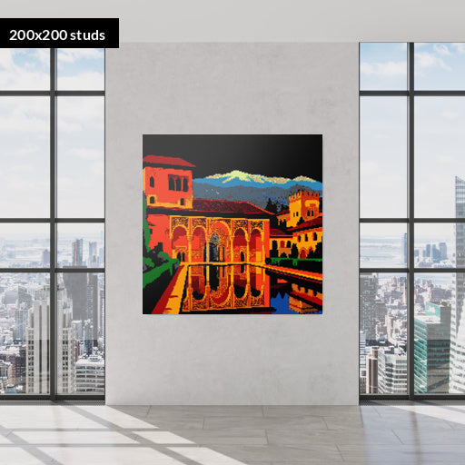 200*200studs, 160*160cm, 63*63inch