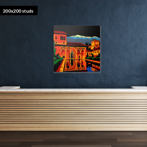 200*200studs, 160*160cm, 63*63inch