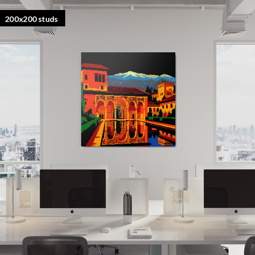 200*200studs, 160*160cm, 63*63inch