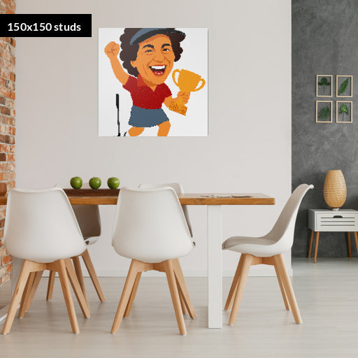 150*150studs, 120*120cm, 47,25*47,25inch