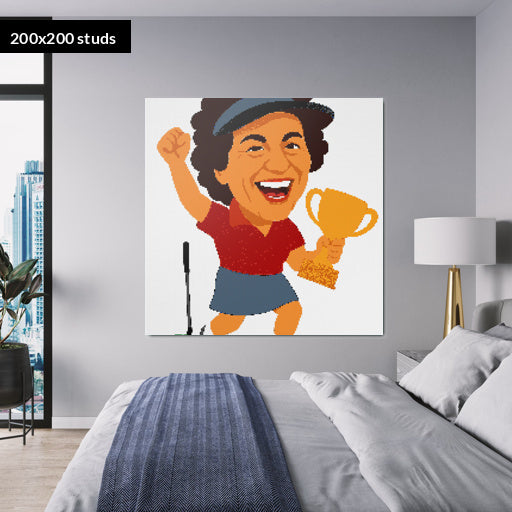 200*200studs, 160*160cm, 63*63inch