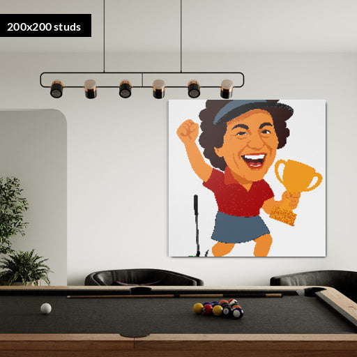 200*200studs, 160*160cm, 63*63inch