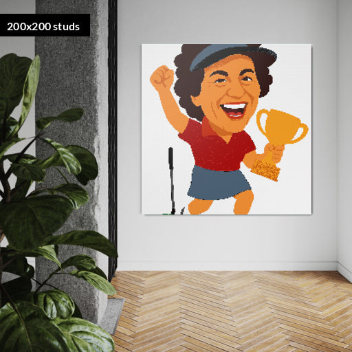 200*200studs, 160*160cm, 63*63inch