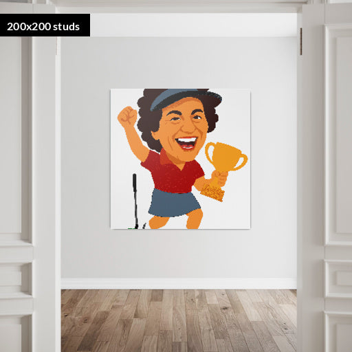 200*200studs, 160*160cm, 63*63inch