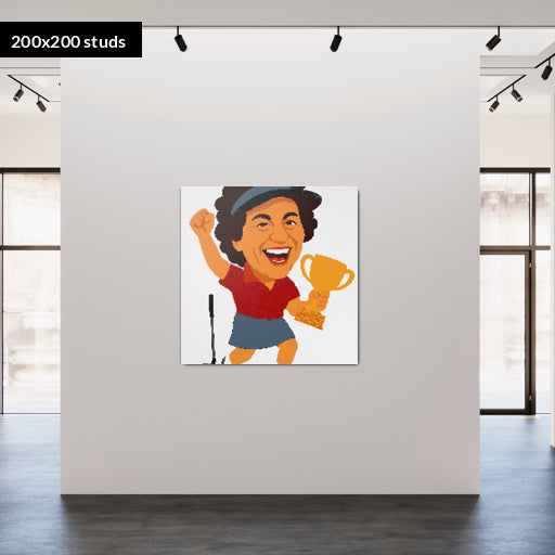 200*200studs, 160*160cm, 63*63inch