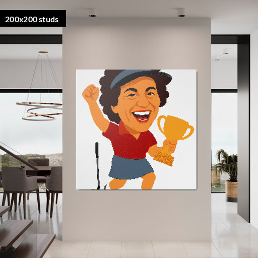 200*200studs, 160*160cm, 63*63inch