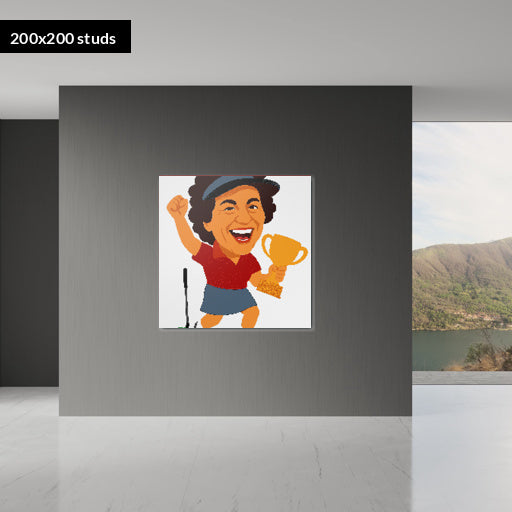 200*200studs, 160*160cm, 63*63inch