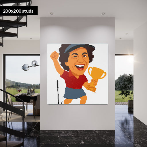 200*200studs, 160*160cm, 63*63inch