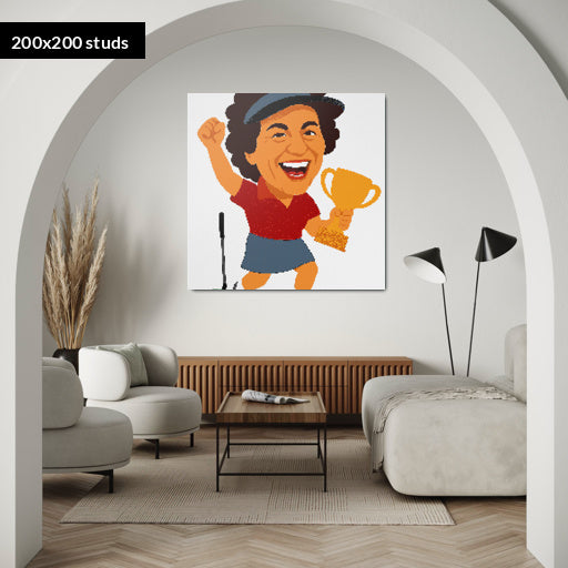 200*200studs, 160*160cm, 63*63inch