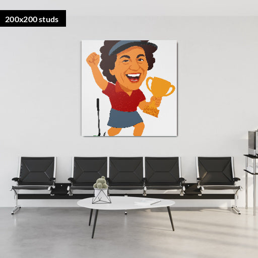 200*200studs, 160*160cm, 63*63inch