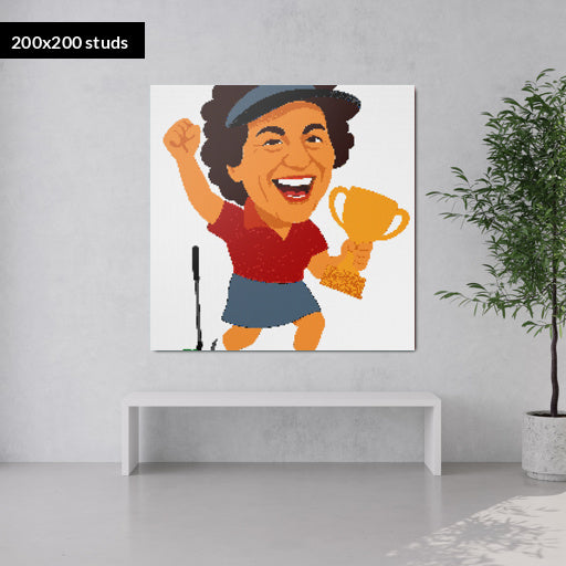 200*200studs, 160*160cm, 63*63inch