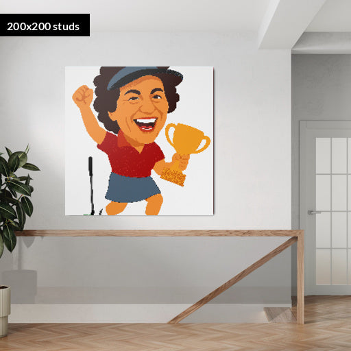 200*200studs, 160*160cm, 63*63inch