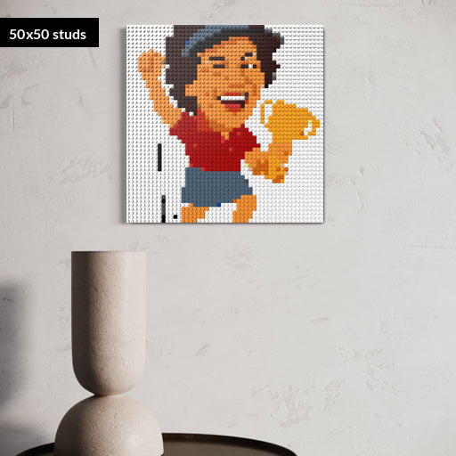 50*50studs, 40*40cm, 15,75*15,75inch