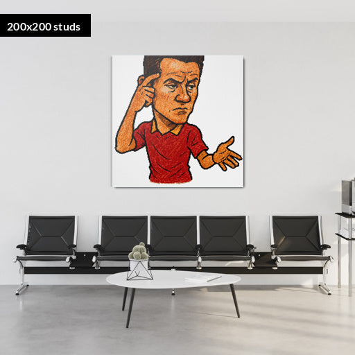 200*200studs, 160*160cm, 63*63inch