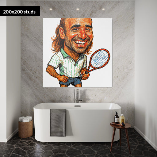 200*200studs, 160*160cm, 63*63inch