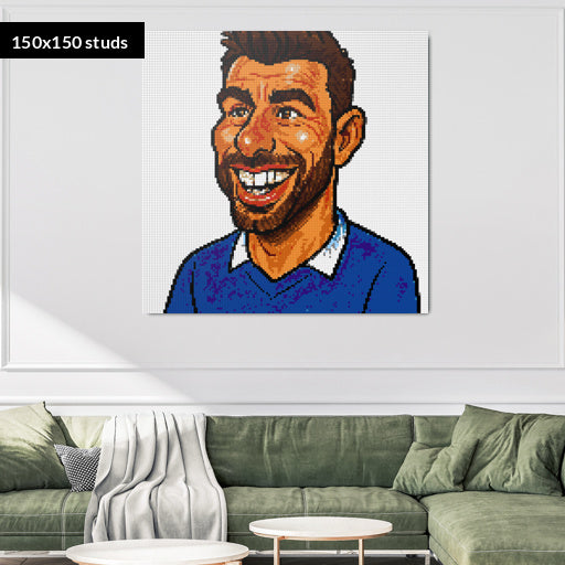 150*150studs, 120*120cm, 47,25*47,25inch