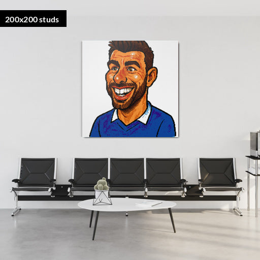 200*200studs, 160*160cm, 63*63inch