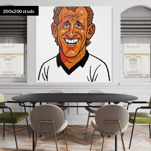 200*200studs, 160*160cm, 63*63inch