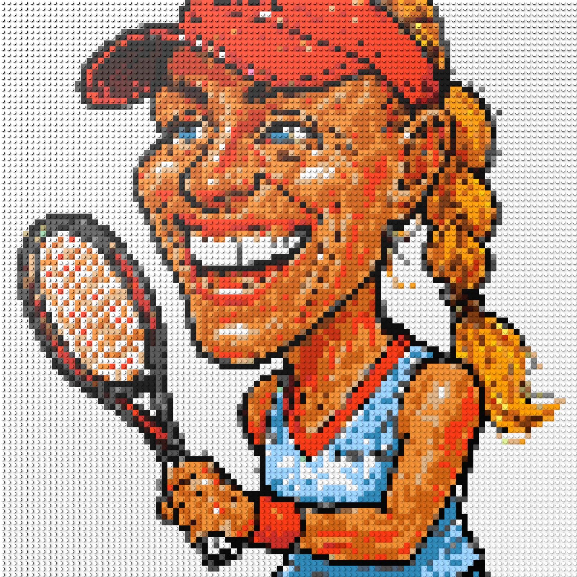 100*100studs, 80*80cm, 31,5*31,5inch